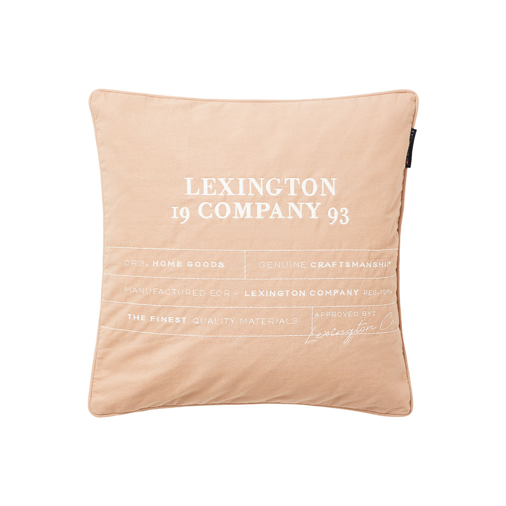 Lexington Logo Organic Cotton Canvas Kuddfodral